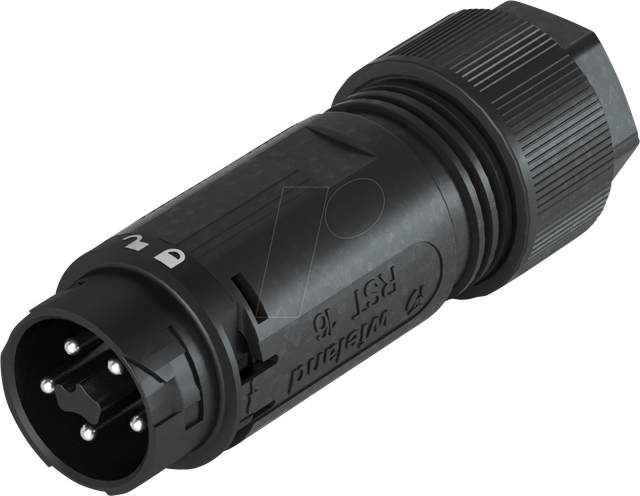 RST16I5 S2 - Steckverbinder RST Mini 16i5, Stecker schwarz