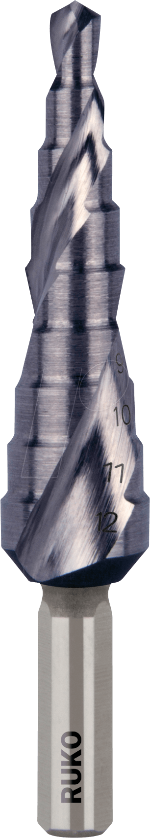 RUKO 101050-9F - Stufenbohrer, TiAIN, 4,0 - 12,0 mm