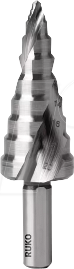 RUKO 101651 - UC Stufenbohrer 6 - 20 mm, FLOWSTEP TIP, HSS