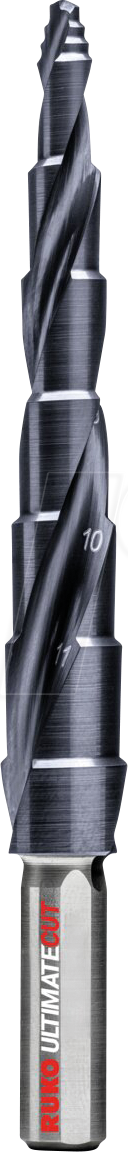 RUKO 101682P - Stufenbohrer, HSS RUnaTEC, Flowstep, S1, Ø 6 - 12 mm