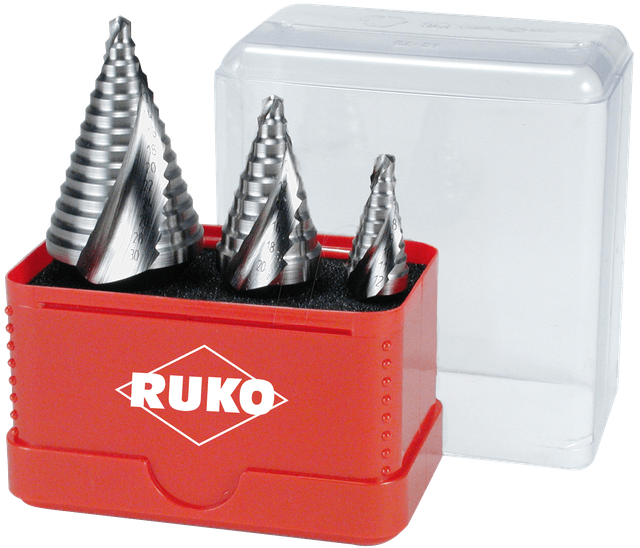 RUKO A101038 - Stufenbohrersatz, 4,0 - 30,0 mm, 3 -teilig
