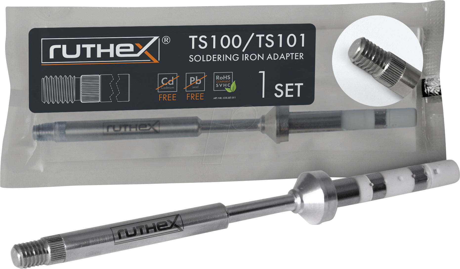 RX-LOE-AD-001 - 3D Druck, Lötkolbenadapter für TS100/TS1001