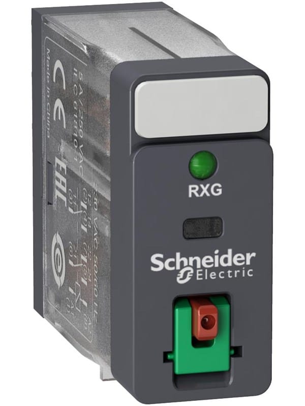 RXG22P7 - Interface-Relais mit LED, 2 Wechsler, 230 V, 5 A