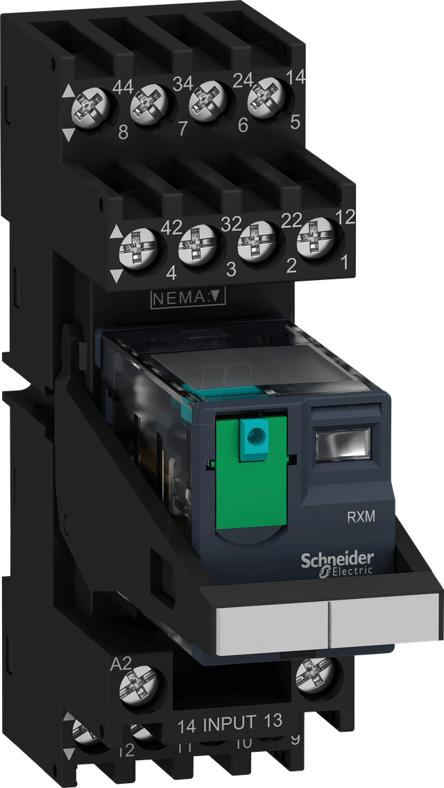 RXM4AB2BDPVM - Koppelrelais Zelio, 4 CO, 24 V DC , 6 A