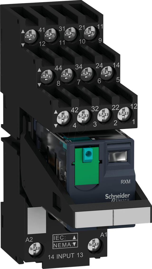 RXM4AB2BDPVS - Koppelrelais Zelio, 4 CO, 24 V DC , 6 A