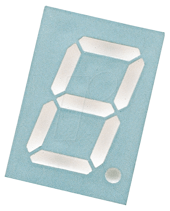 SA 39-11 GN - 7-Segment-Anzeige, grün, 10,0mm, gem. Anode