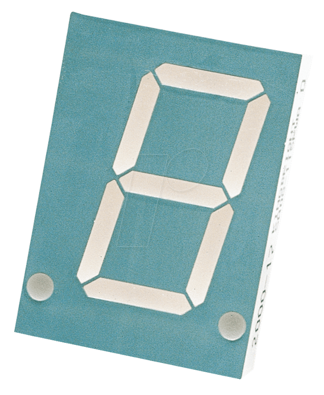 SA08-11SURKWA - Single-7-Segment-Anzeige, rot, 20,3 mm, 60 mcd, gem. Anode