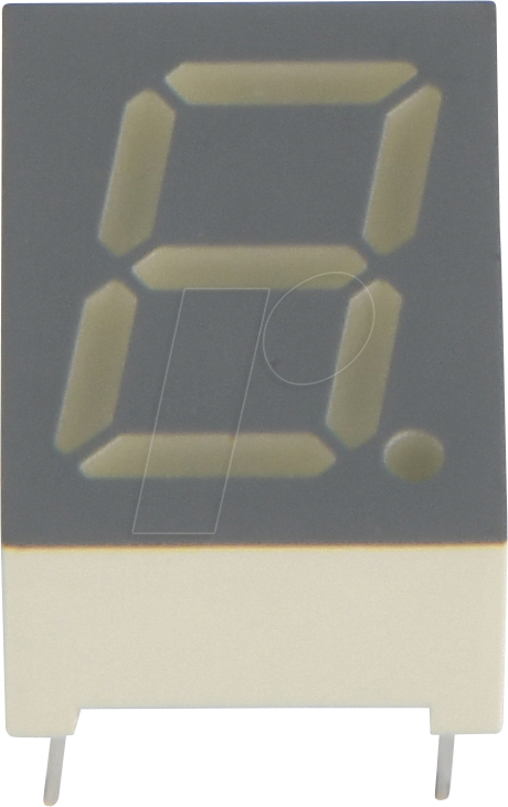 SA39-11SURKWA - Single-7-Segment-Anzeige, rot, 9,9 mm, 46 mcd, gem. Anode