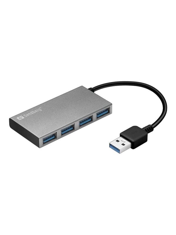 SANDBERG 133-88 - USB 3.0 4-Port Hub, Aluminium