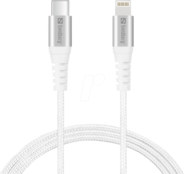 SANDBERG 136-25 - Sync- & Ladekabel, USB-C > Lightning, 1 m, MFI, PD