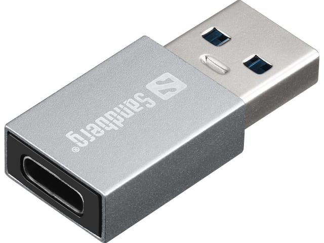 SANDBERG 136-46 - Adapter USB-A Stecker > USB-C Buchse
