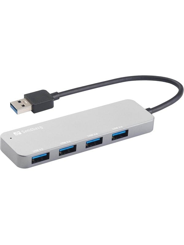 SANDBERG 333-88 - USB 3.0 4-Port Hub, Aluminium