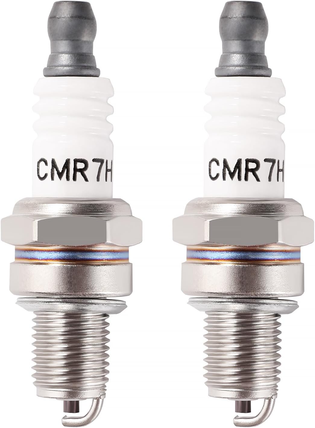 2 Stück Cmr7h Zündkerzen, Rasenmäher-zündkerzen, Zündkerzen Mit Massivem Anschluss, Ersetzt Cm5h / Cmr5h / Cmr6h / Cmr7h, Für 3066, 965/rz7c/rz7ct10, Tr14c/tr14s, 4194, Ac7r
