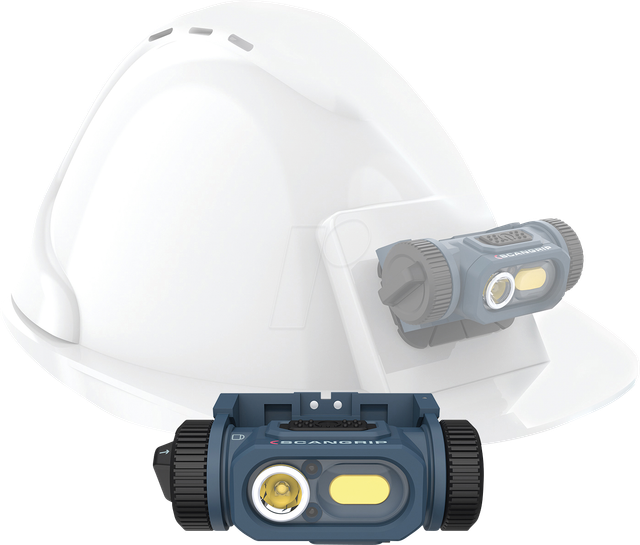SCANGRIP 03.5621 - LED-Arbeitsleuchte für Schutzhelme, Kopflampe, 150 lm