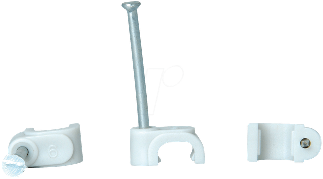 SCHELLE 2 25MM - Kabelschellen für 2-adrige Flachlitze 50 Stck.