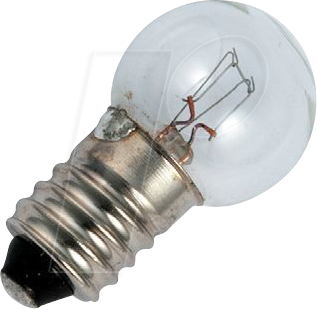 SCHI 102932900 - E10 G15x29 12V 500mA 6W C-2R 2Khrs Klar Gas Filled