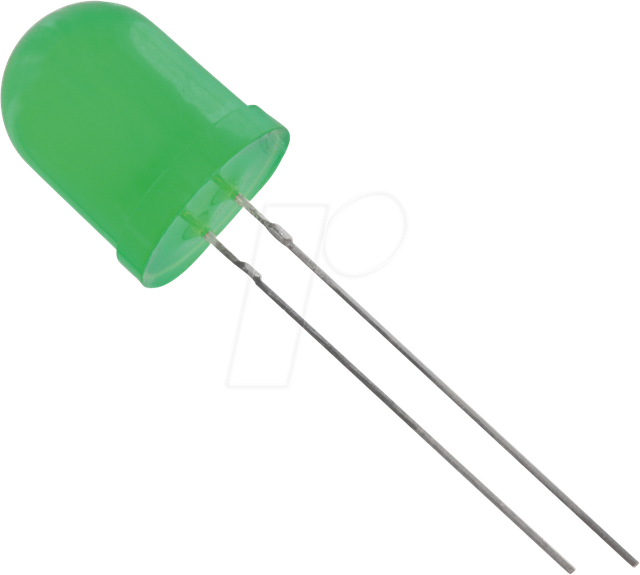 10003G6D-EHB-S - LED 10mm, bedrahtet, grün, 150 mcd, 50°