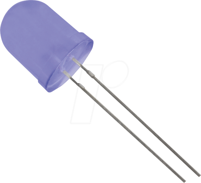 10034B2D-EHD-A - LED 10mm, bedrahtet, blau, 800 mcd, 40°