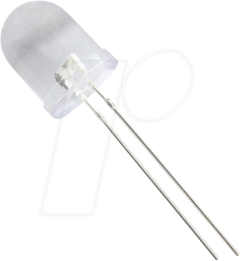 10034G3C-CSC-A - LED 10mm, bedrahtet, grün, 4800 mcd, 25°