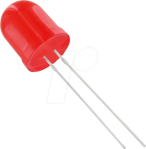 10034R1D-ESA-E - LED 10mm, bedrahtet, rot, 2500 mcd, 60°