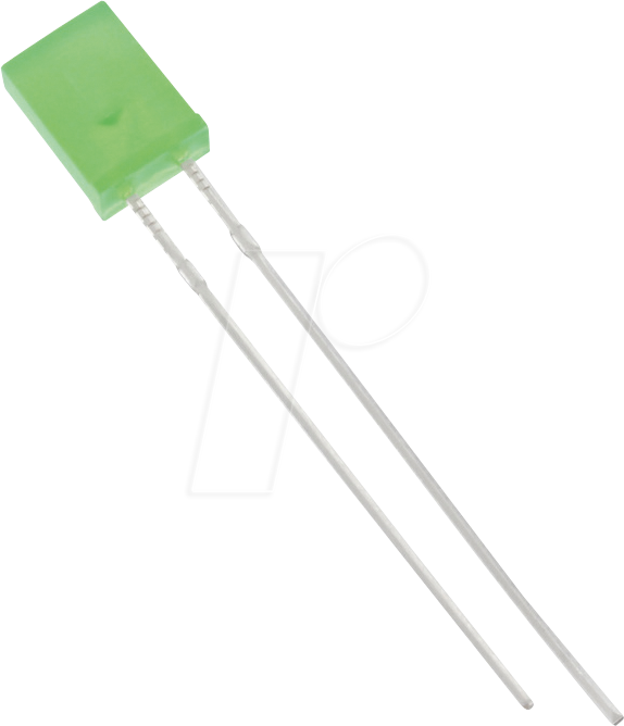 2504G6D-KPA-P - 2x5mm LED rechteckig, grün, 20 mcd, 120°