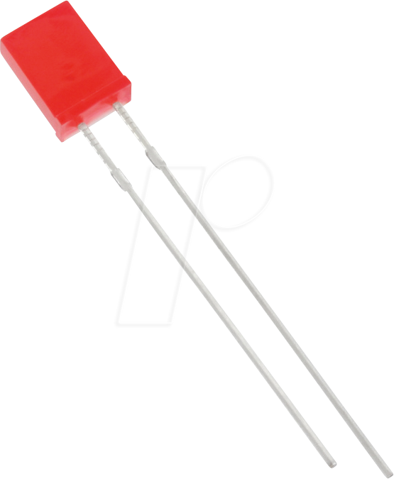 2504R4D-KPA-P - 2x5mm LED rechteckig, rot, 10 mcd, 120°