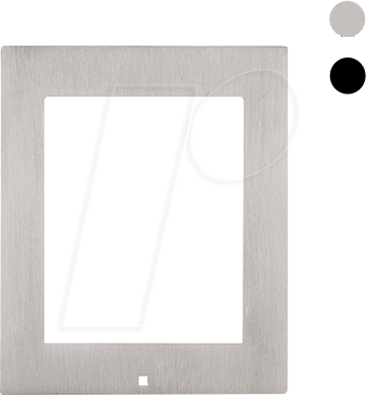 2N 9155021 - Frontblende für 2N Aufputzrahmen, nickel, 1-fach