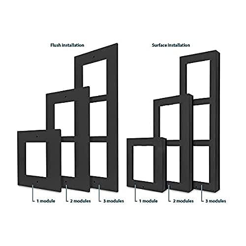 2N 9155023B - Frontblende für 2N Aufputzrahmen, schwarz, 3-fach