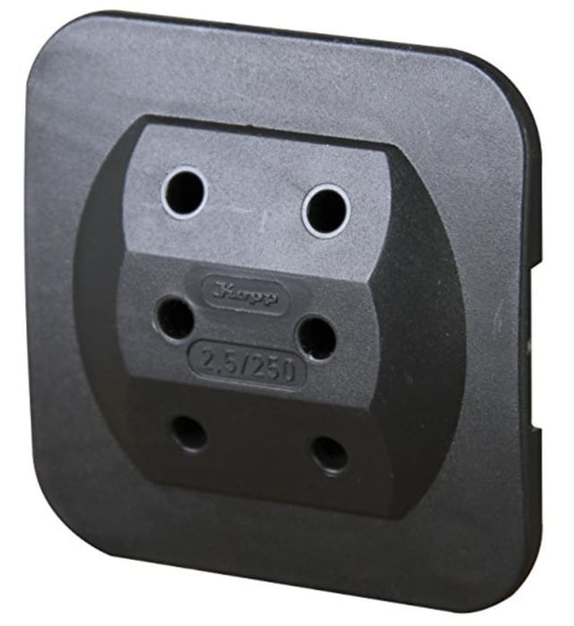 3-FACH EA SW - Zwischenstecker, 3-fach Stecker-Adapter, schwarz