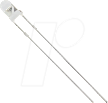 3004R1C-DHE-A - LED 3mm, bedrahtet, rot 800 mcd, 40°