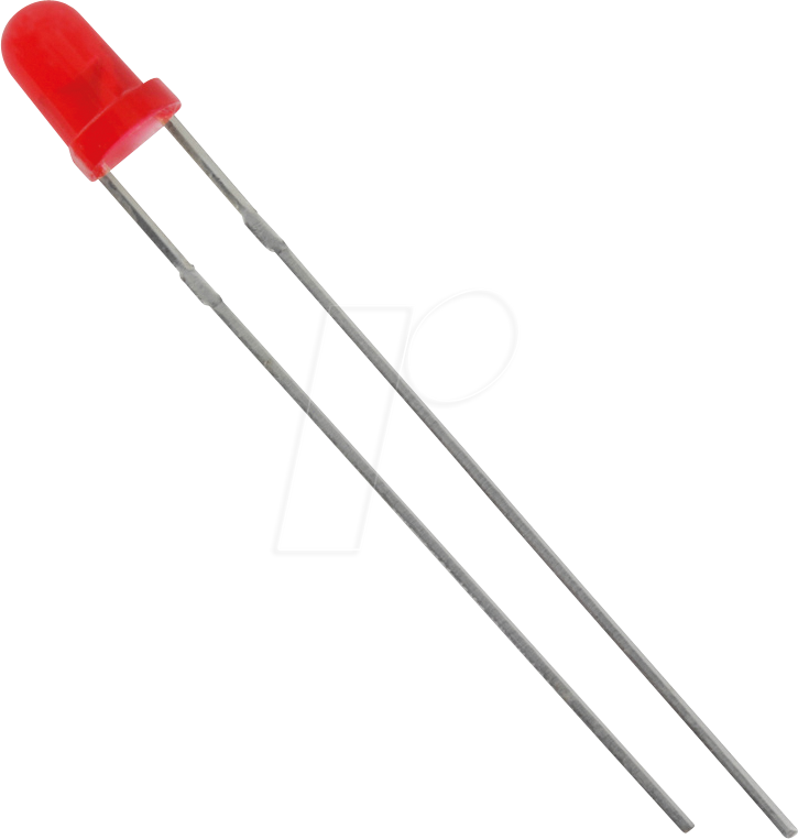 3004R1D-EHC-B - LED, 3mm, bedrahtet, rot, 350 mcd, 60°