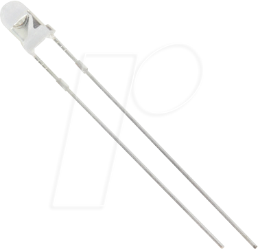 3004Y1C-DHE-A - LED, 3mm, bedrahtet, gelb, 800 mcd, 40°