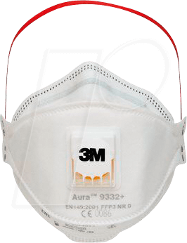 3M ASM 9332 - Atemschutzmaske, mit Ventil, FFP3