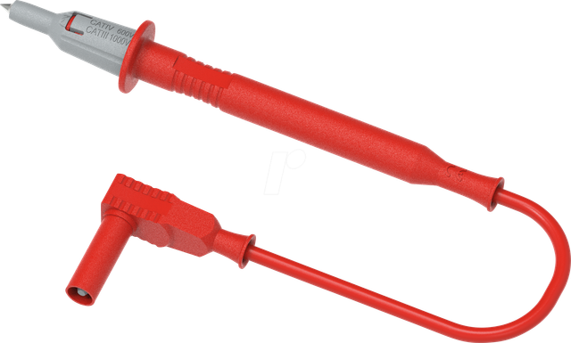 4412-D4-120N-R - Messleitung-Set mit Prüfspitze, 1.2 m, schwarz/rot