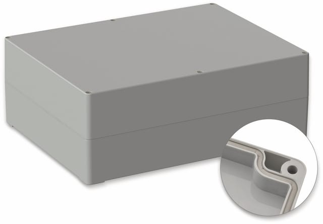 5U250400 - Industriegehäuse, 300 x 230 x 110 mm, IP65, lichtgrau