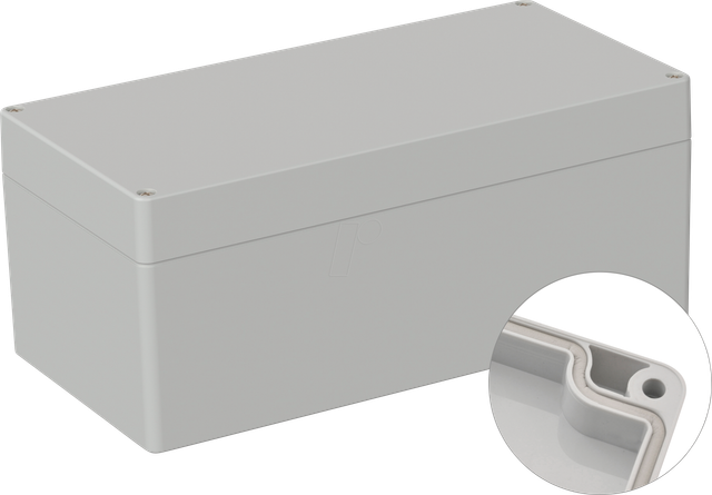 5U340200 - Industriegehäuse, 240.5 x 120 x 100.5 mm, IP66, lichtgrau