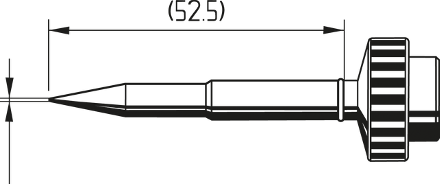 612 SD - Lötspitze 0612SDLF, 0,4 mm, bleistiftförmig, gerade
