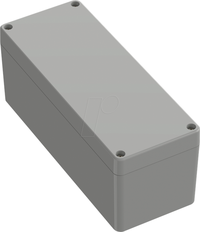 6U07190808119 - Industriegehäuse, 191,8 x 75,1 x 75,3mm, IP66/IP68, lichtgrau