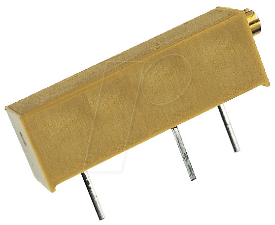 962-20 1,0M - Spindeltrimmer, 20 Gänge, 1,0 MOhm, 19 mm, waschbar