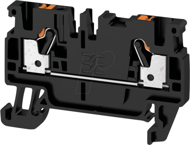A2C 2.5 BK - Durchgangsklemme Klippon® Connect, A-Serie schwarz