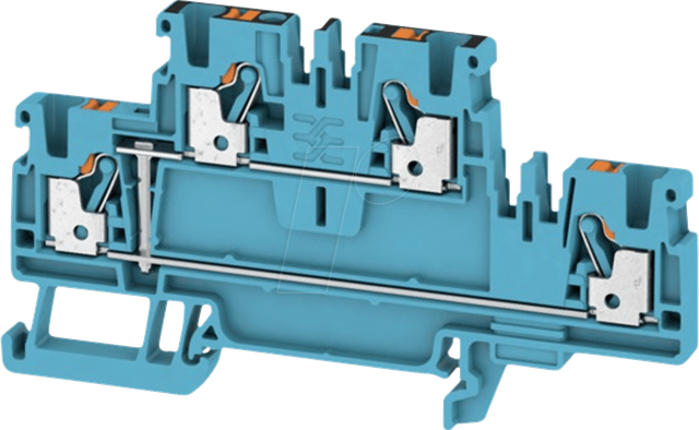 A2T 2.5 VL BL - Durchgangsklemme Klippon® Connect, A-Serie blau