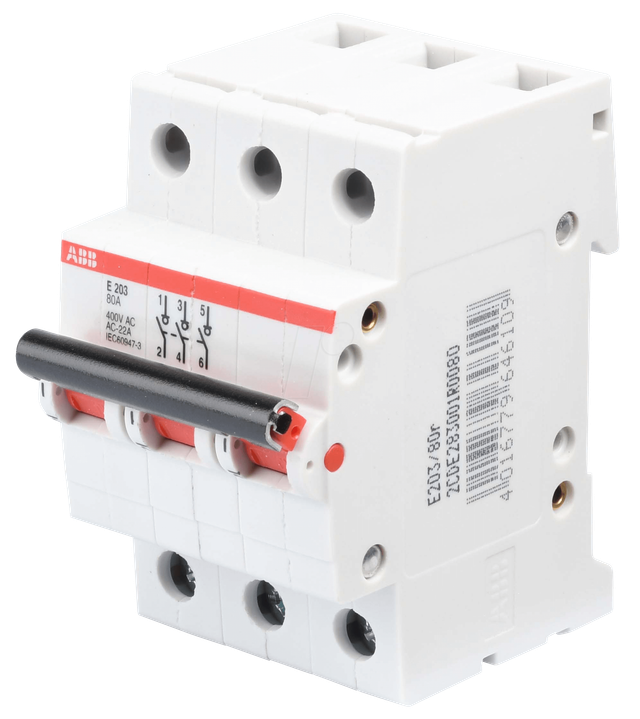 ABB E203 80R - Lasttrennschalter, 3 Schließer, 80 A