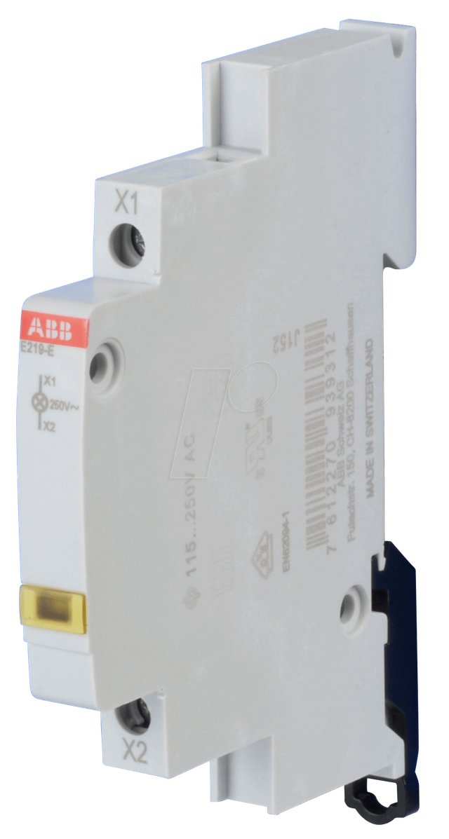 ABB E219-E - LED-Leuchtmelder - 1-fach, 115 - 250 V AC, gelb