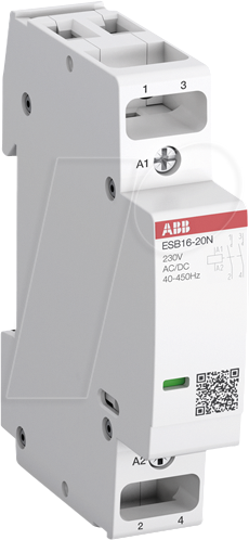 ABB ESB16-20N-06 - Installationsschütz 16 A, 2S/0Ö, 230 V AC/DC