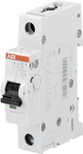 ABB S201M-B40 - Leitungsschutzschalter, Char. B, 40 A, 1 polig