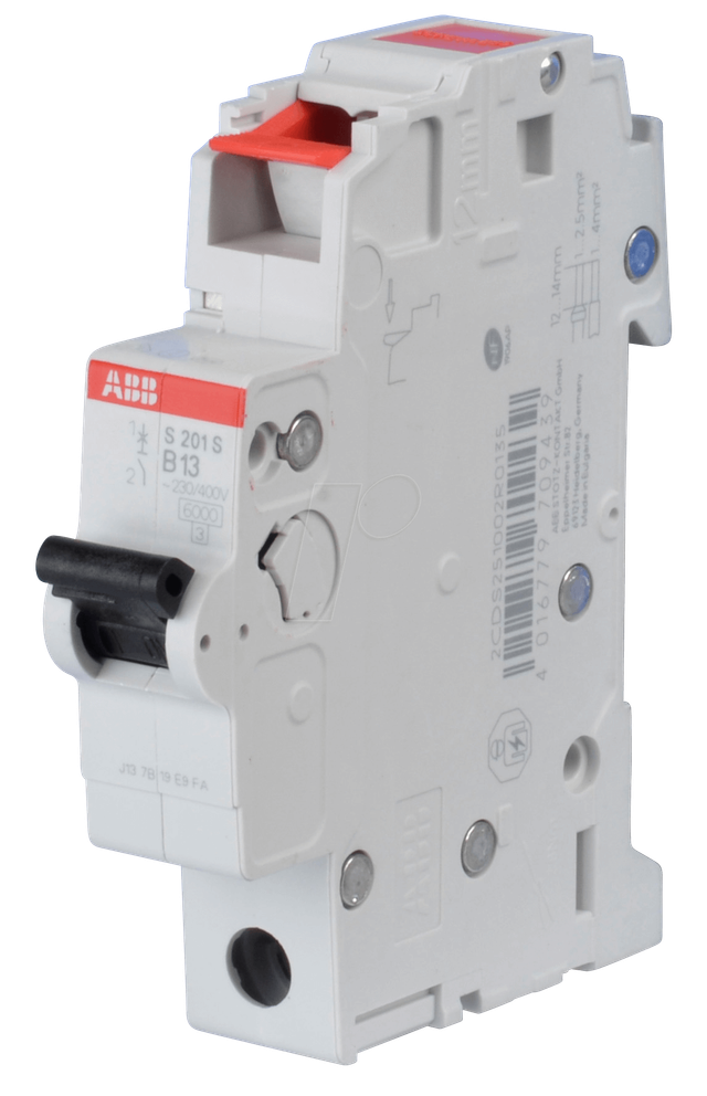 ABB S201S-B13 - Leitungsschutzschalter, Char. B, 13 A, 1 polig