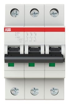 ABB S203-C1 - Leitungsschutzschalter, Char. C, 1 A, 3 polig