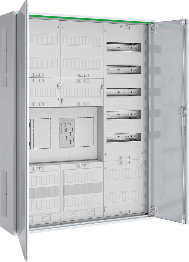 ABNRS307E0012 - Zählerschrank, 2 Zähler eHZ, 2 Reserve, 1 APZ-Feld