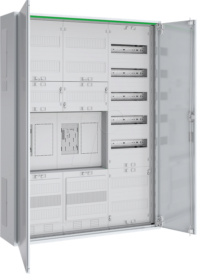ABNRS307E0032 - Zählerschrank, 2 Zähler eHZ, OKK, 2 Reserve, 1 APZ-Feld