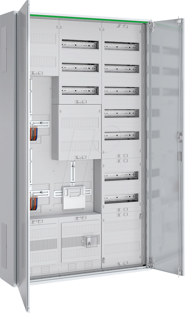 ABNRS309Z1412 - Zählerschrank, 2 Zähler 3-Punkt, 1 APZ, 1 Schiene, 1 Wärmepumpe
